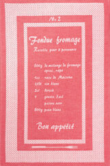 FONDUE NR. 1 français - linge de cuisine KULTSCHTOFF